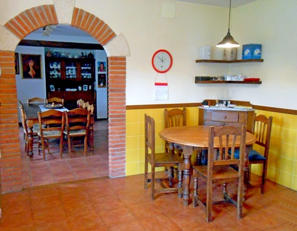 El espacio comedor en la cocina. 